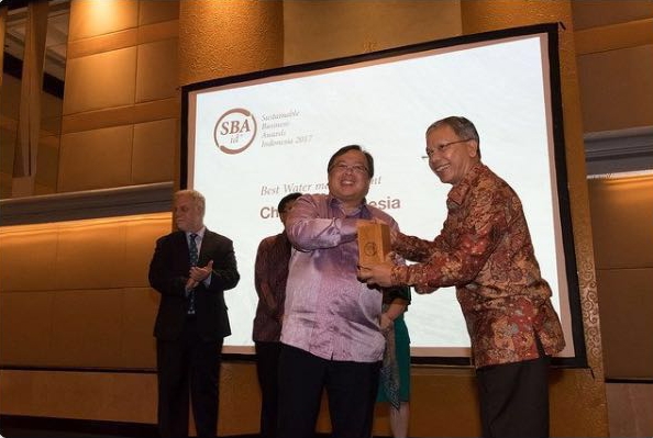 Chevron honored with Sustainable Business Award Indonesia 2017